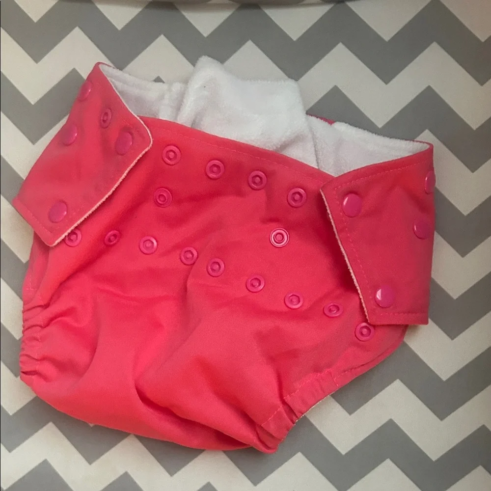 Green mountain diapers mommy’s touch Pink Cloth Diaper
